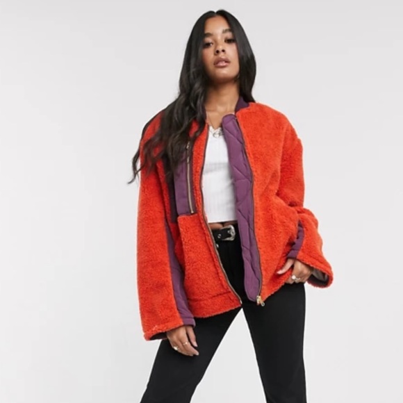FREE PEOPLE Rivington Sherpa Jacket Coat